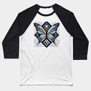 Abstract Animal Butterfly 5 Baseball T-Shirt